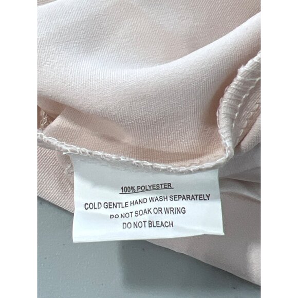 Selfie Leslie Sydney Dress Size Small Angel Sleeve Cowl Satin Champagne 636.23 - Picture 7 of 11